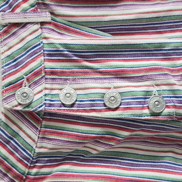 Urban Outfitters Lisbon High Rise Women's Striped Shorts BDG Size 4 - Picture 7 of 9